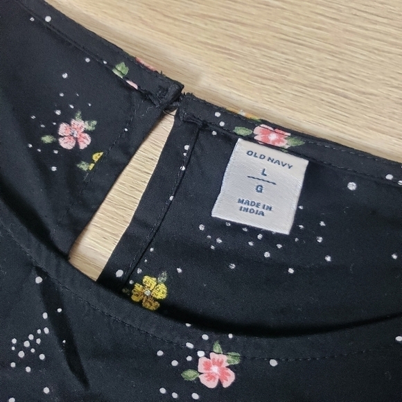 Floral Print 3/4 Flair Sleeve Shift Dress size Large - Picture 8 of 12